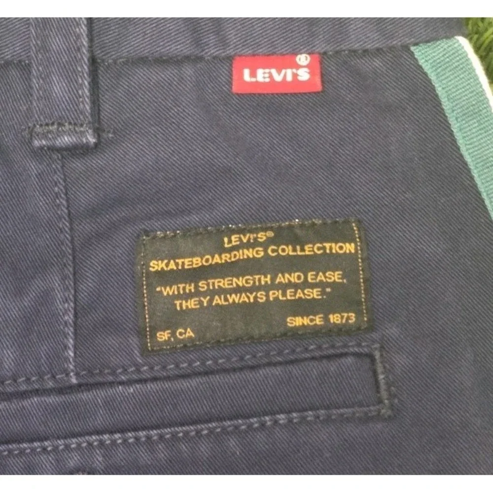 Levis Men's Skatebording Workwear Side Stripe Blue‎ Pants | 34 X 32